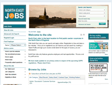 Tablet Screenshot of northeastjobs.org.uk